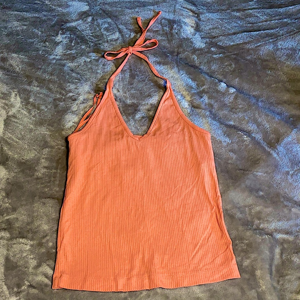 Peach Halter Top